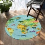 Tapis Rond Dinosaure | Mon Tapis Rond