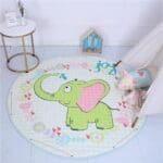 Tapis Rond Éléphant | Mon Tapis Rond