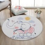 Tapis Rond Éléphant Marin | Mon Tapis Rond