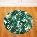 Tapis Rond Feuille Sauvage | Mon Tapis Rond