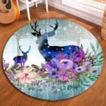 Tapis Rond Forêt De Fleur | Mon Tapis Rond