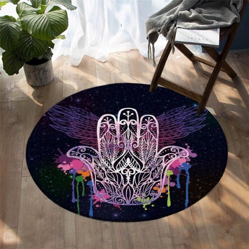 Tapis Rond Galaxie de Bohème | Mon Tapis Rond