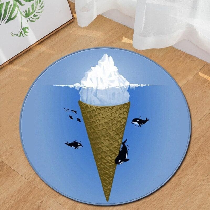 Tapis Rond Glace | Mon Tapis Rond