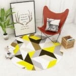 Tapis Rond Gris Argent | Mon Tapis Rond