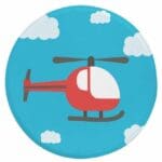 Tapis Rond Hélicoptère | Mon Tapis Rond