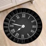 Tapis Rond Horloge Romaine