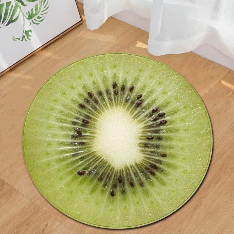 Tapis Rond Kiwi | Mon Tapis Rond