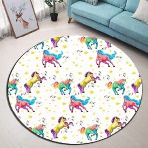 Grand tapis rond
