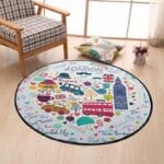Tapis Rond Londres Enfant | Mon Tapis Rond