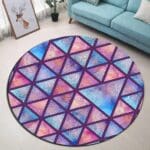 Tapis Rond Mandala Géométrique | Mon Tapis Rond