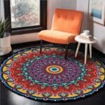 Tapis Rond Mandala Généreux