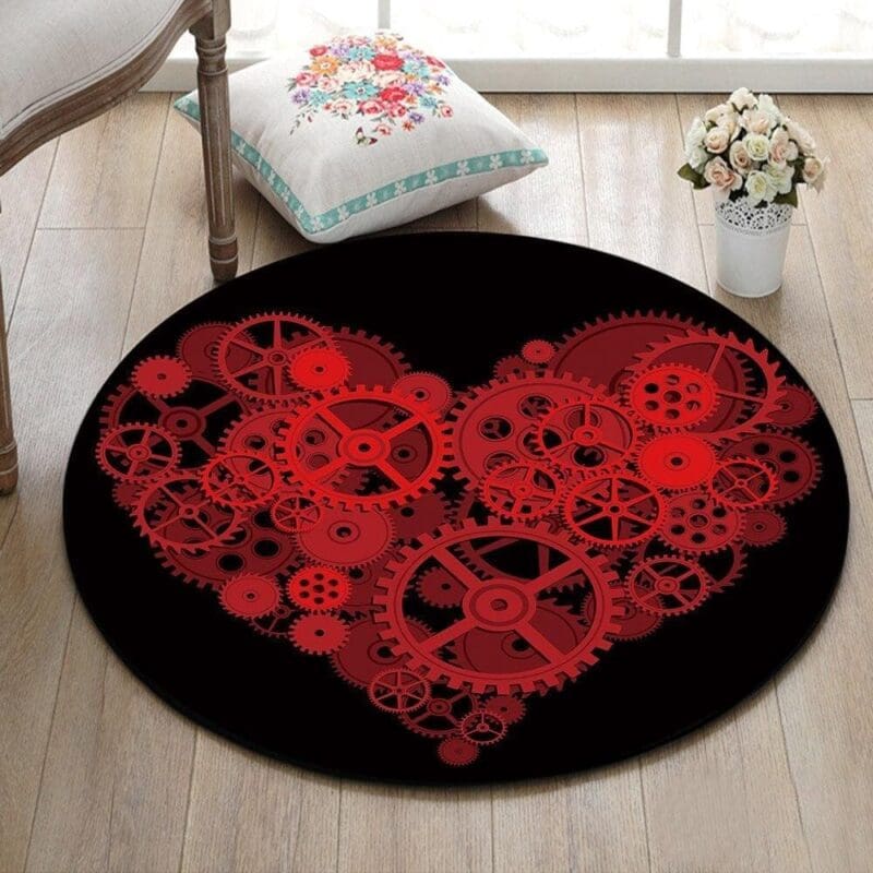 Tapis Rond Mécanique | Mon Tapis Rond