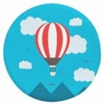 Tapis Rond Montgolfière | Mon Tapis Rond