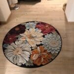 Tapis Rond Motif Fleurs | Mon Tapis Rond