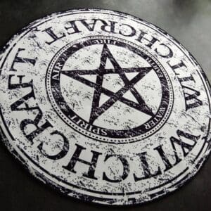 Tapis Rond Motif Pentagramme | Mon Tapis Rond