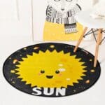Tapis Rond Motif Soleil | Mon Tapis Rond