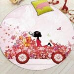Tapis Rond Motif Voiture  | Mon Tapis Rond