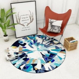Tapis Rond Multicolore Pas Cher | Mon Tapis Rond