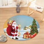 Tapis Rond Neige | Mon Tapis Rond