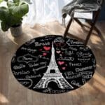 Tapis Rond Noir Et Blanc | Mon Tapis Rond