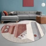 Tapis Rond Oeuvre D'Art | Mon Tapis Rond