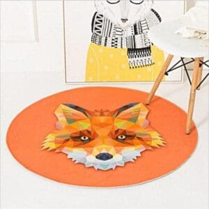 Tapis Rond Orange Pas Cher | Mon Tapis Rond