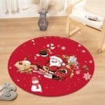 Tapis Rond Père Noël | Mon Tapis Rond