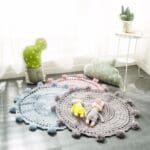 Tapis Rond Pompon
