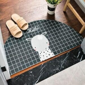 Tapis Rond Porte D'Entrée Mouton | Mon Tapis Rond