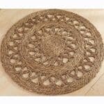 Tapis Rond Rotin