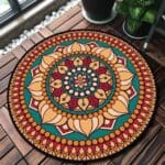 Tapis Rond Rouge 200 cm | Mon Tapis Rond