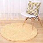 Tapis Rond Shaggy Beige | Mon Tapis Rond