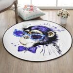 Tapis Rond Singe Classe | Mon Tapis Rond