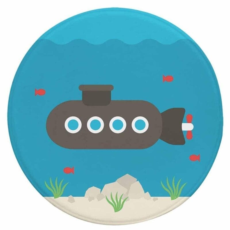 Tapis Rond Sous Marin | Mon Tapis Rond