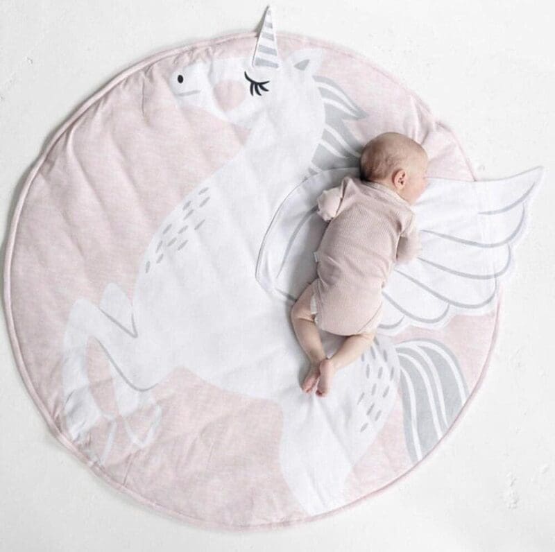 Tapis Rond Licorne Magique
