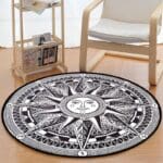 Illustration pour tapis rond sous table