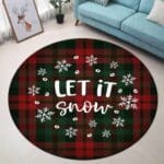 Tapis Rond Thème Noël | Mon Tapis Rond