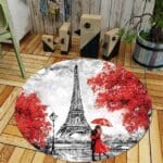 Tapis Rond Tour Eiffel | Mon Tapis Rond
