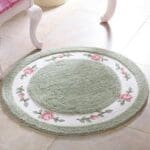 Tapis Rond Vert Menthe | Mon Tapis Rond