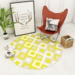 Tapis Rond Vert Pomme | Mon Tapis Rond