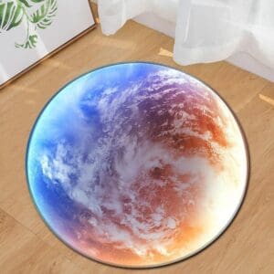Tapis Rond Vue De L'Espace | Mon Tapis Rond